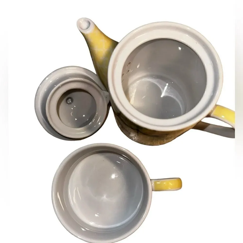Dragonfly teapot set nwot
